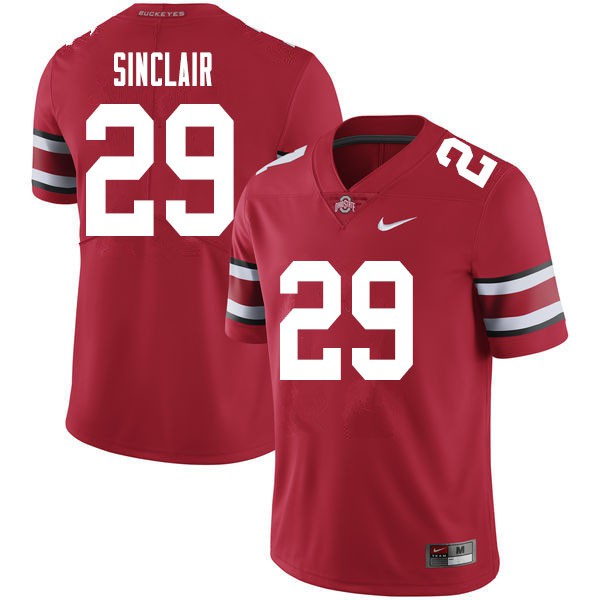 Ohio State Buckeyes #29 Darryl Sinclair Men Embroidery Jersey Red